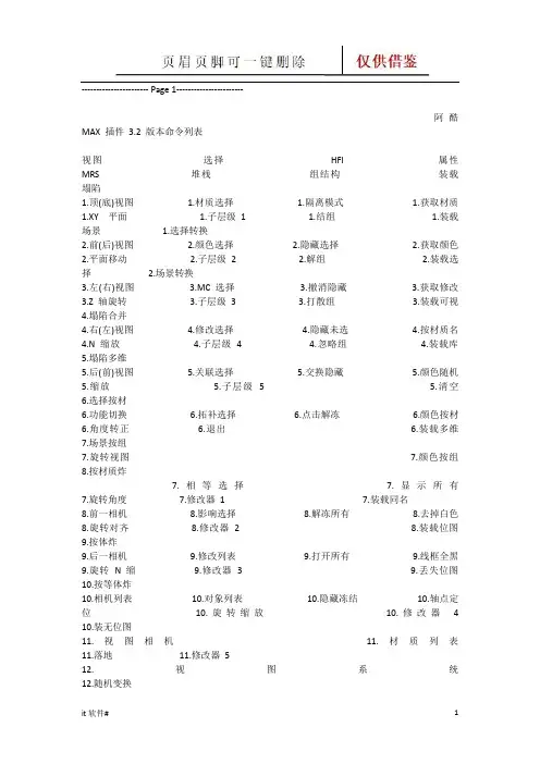 阿酷插件使用教程(谷风软件)