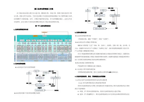 施工总承包管理方案