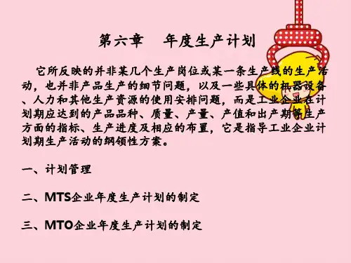 生产运作系统运行培训讲义