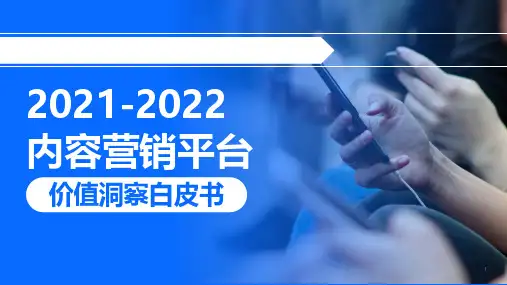2021-2022内容营销平台价值洞察白皮书