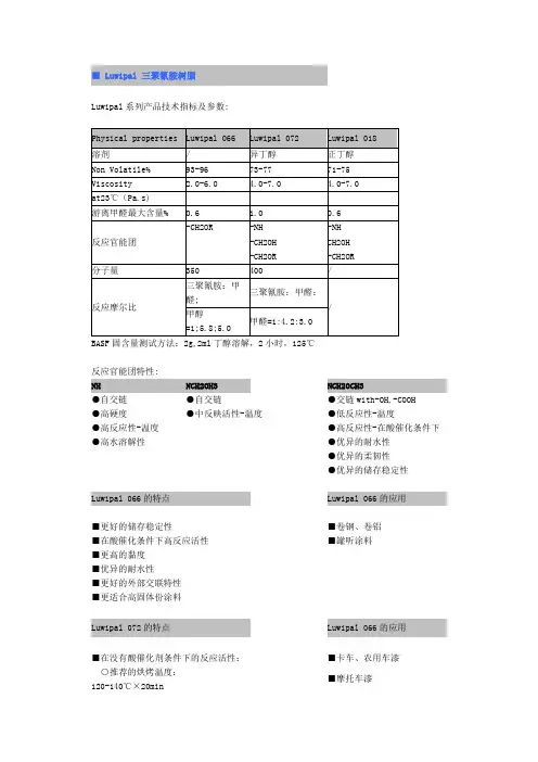 Luwipal(BASF) 三聚氰胺树脂