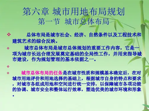 城市用地布局规划(共53张PPT)