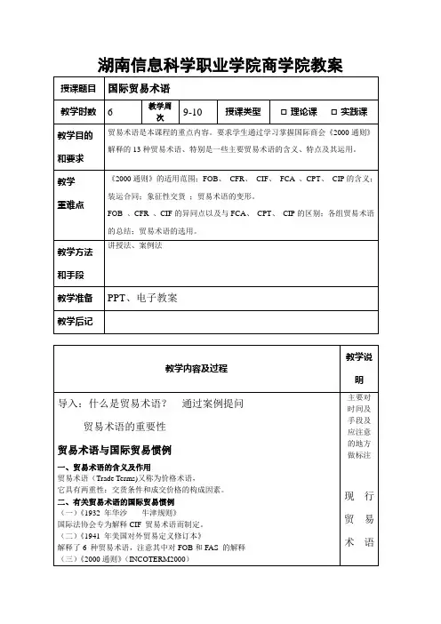 电子教案---7、贸易术语