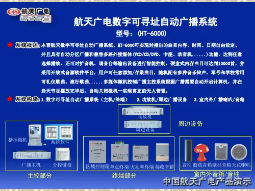 航天广电数字可寻址自动广播系统可寻址单点终端HT