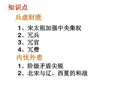 人民版高中历史选修一专题四《王安石变法》课件(共48张PPT)