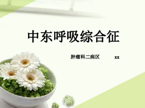 《中东呼吸综合征》PPT课件