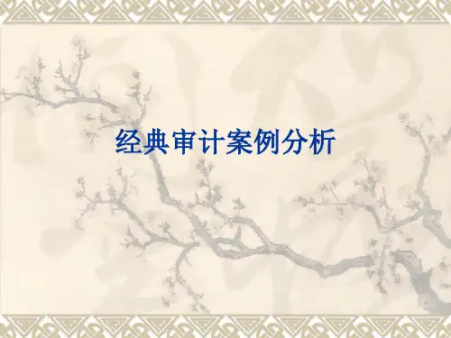 经典审计案例分析