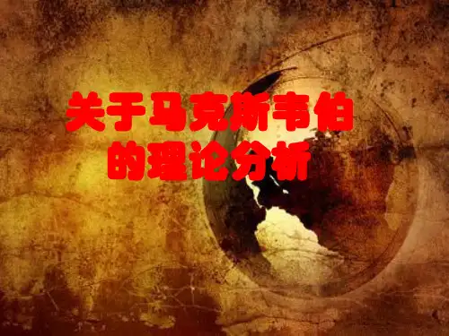 马克思韦伯理论分析