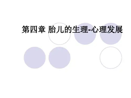 发展心理学 第四章 胎儿的发展