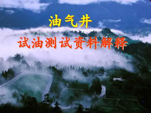 油气井试油测试资料解析