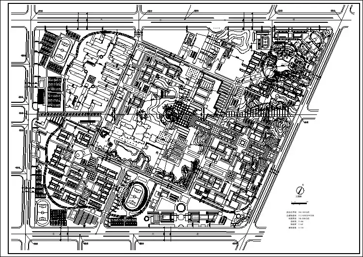 高等学校新校区规划CAD图