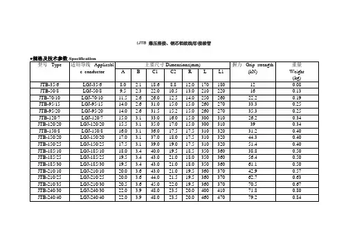电力金具型号名称较全)