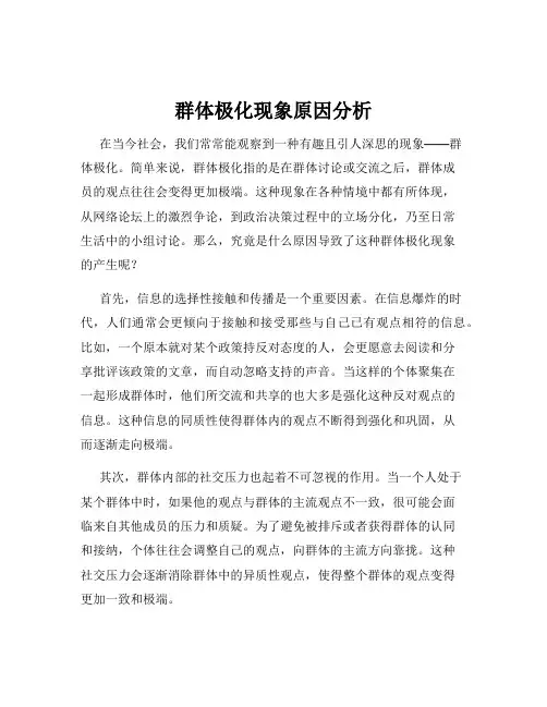 群体极化现象原因分析