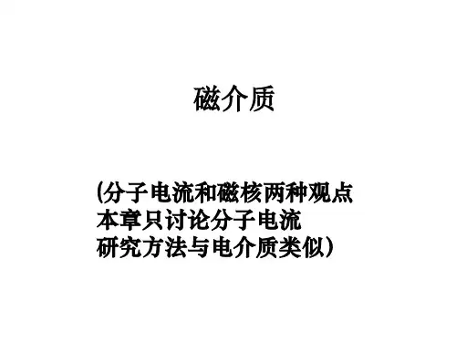 电磁学-磁介质
