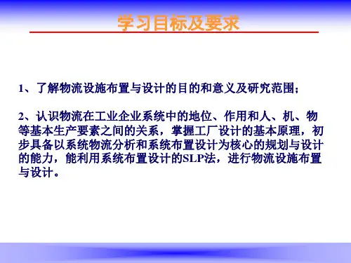 物流系统规划与设计之：物流设施布置与设计