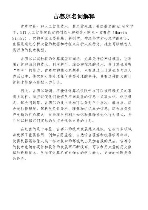 吉赛尔名词解释