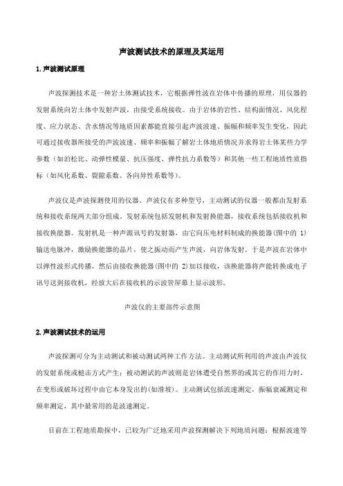 声波测试技术的原理及其运用