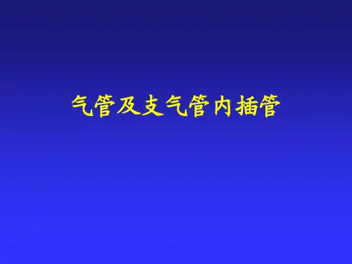 气管及支气管内插管PPT课件