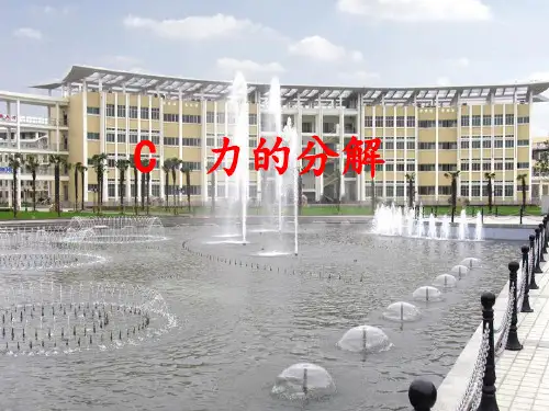 沪教版(上海)物理高一第一学期- C 《力的分解》精品PPT