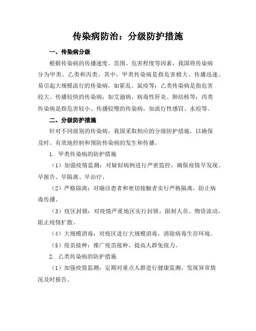 传染病防治：分级防护措施(2)