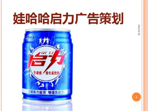 娃哈哈启力广告策划 PPT课件