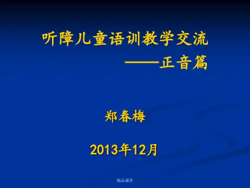 发音的基本功训练ppt课件
