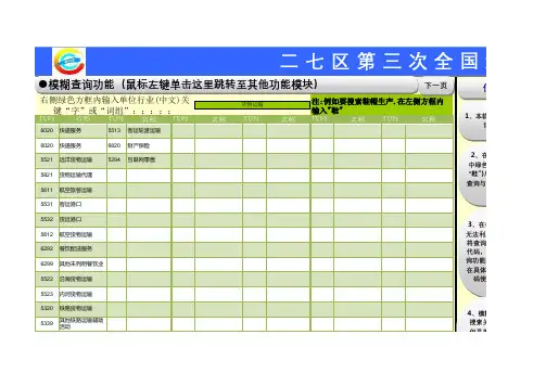 行业代码查询软件(只可查询四位代码精简快速版)最终版