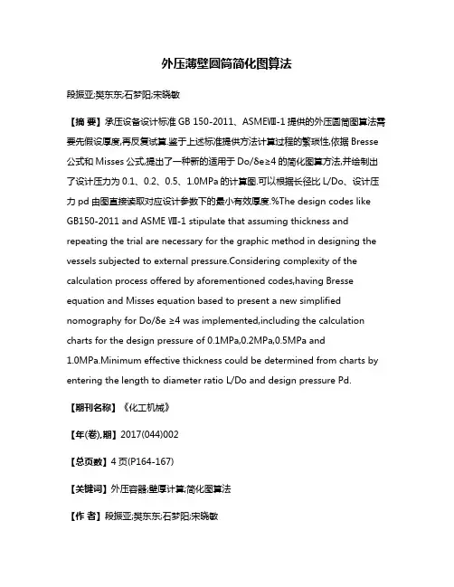 外压薄壁圆筒简化图算法