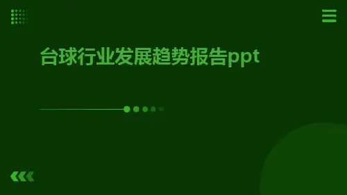 台球行业发展趋势报告PPT