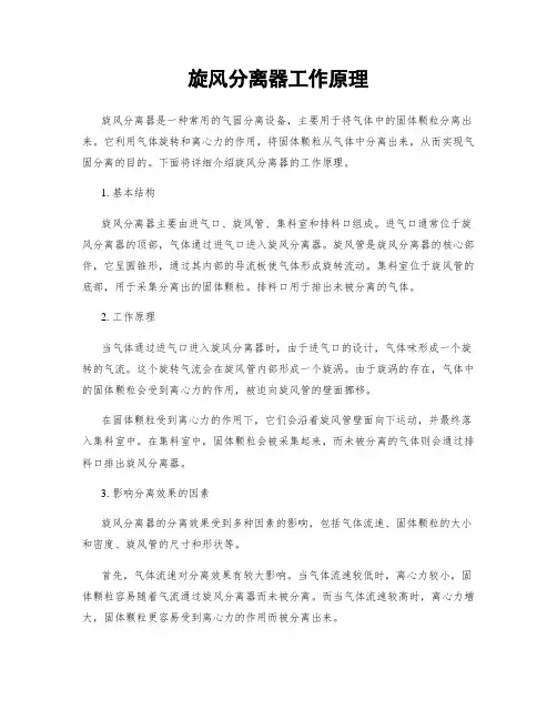 旋风分离器工作原理