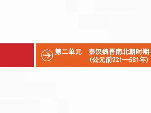 新高考历史一轮复习课件：课时4   秦汉魏晋南北朝时期的政治