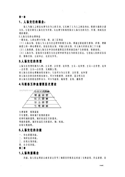 人际交往心理学