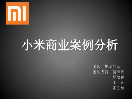 小米商业案例分析