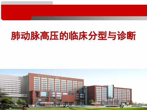 肺动脉高压的分型及诊断课件