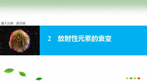 新版19.2 放射性元素的衰变(共30张PPT)学习PPT