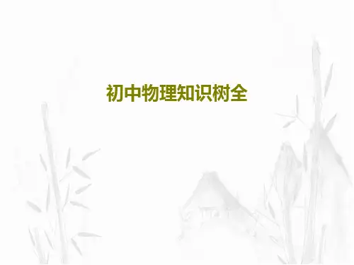 初中物理知识树全共23页