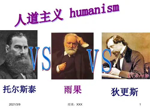 人道主义比较PPT课件