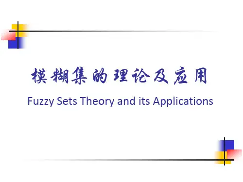 模糊集的理论及应用-0