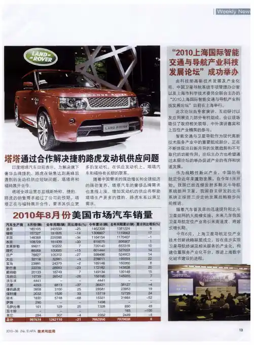塔塔通过合作解决捷豹路虎发动机供应问题