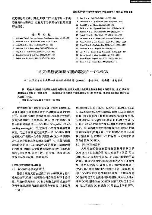 树突细胞表面新发现的膜蛋白——DC—SIGN