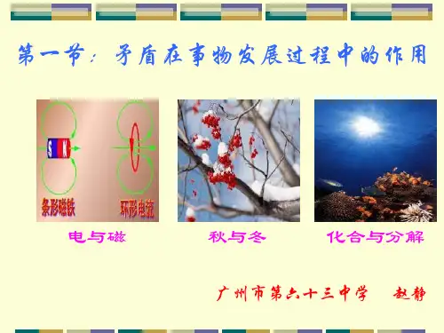 高三政治课件：矛盾在事物发展过程中的作用
