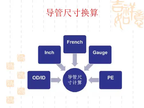 导管尺寸换算