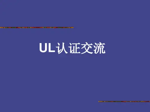 UL培训资料课件