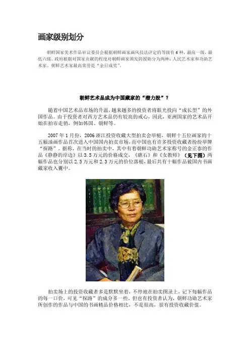 朝鲜画家分类