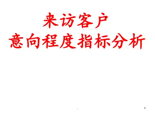 来访客户意向程度分析2PPT课件