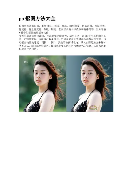 ps抠图大全