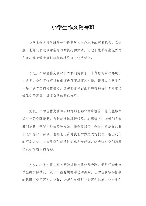 小学生作文辅导班