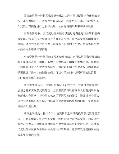 图像编码中的多尺度处理方法研究(三)