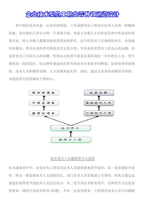 企业技术型员工职业晋升双通道设计