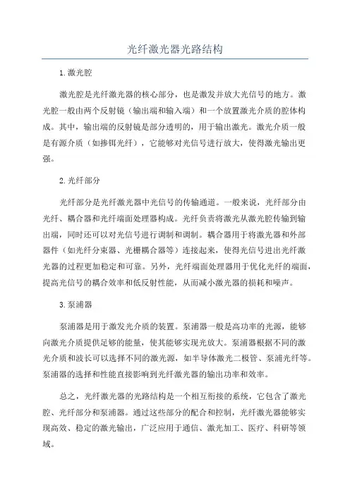 光纤激光器光路结构